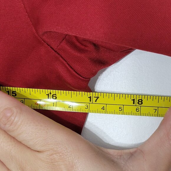 Soia & Kyo Red Cotton Blend Zip Front Casual Trench Jacket Belted Pockets XS/S - Picture 11 of 12